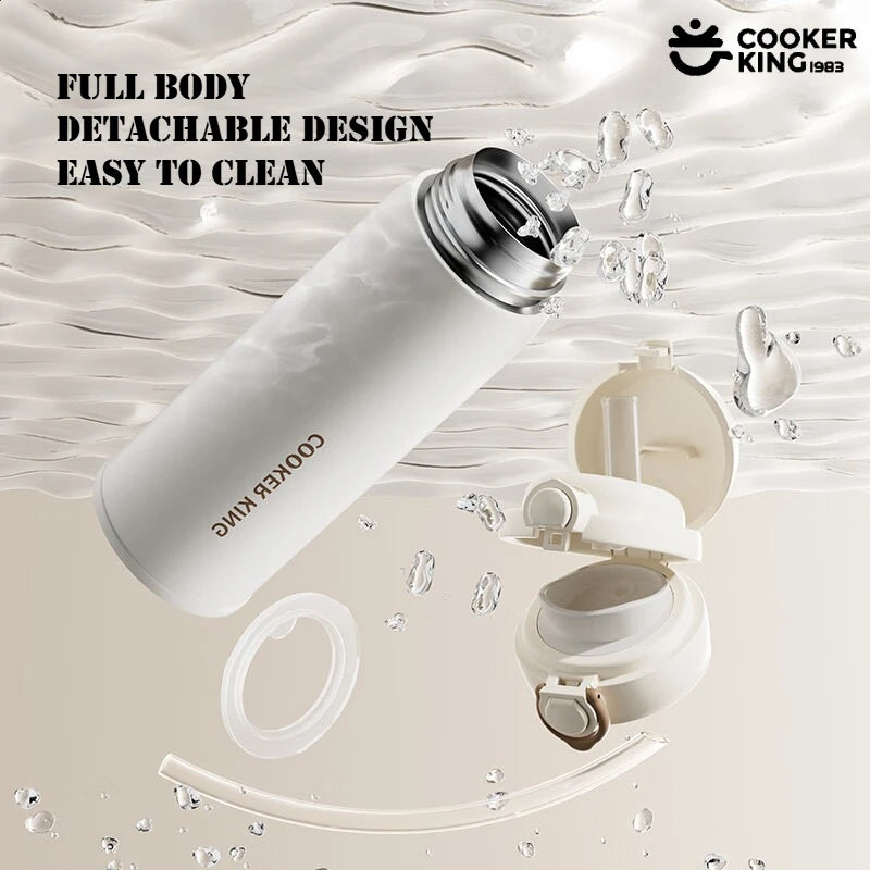 SteelCore Stainless Steel Water Bottle | Flip Lid, Hot and Cold, Leakproof