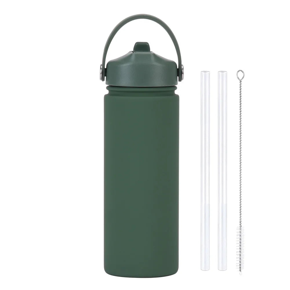 ChillFlow Stainless Steel Water Bottle with Straw | Insulated, Leakproof