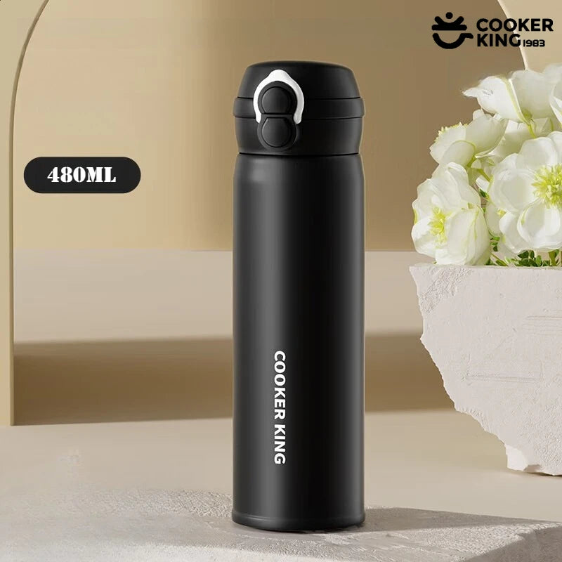 SteelCore Stainless Steel Water Bottle | Flip Lid, Hot and Cold, Leakproof