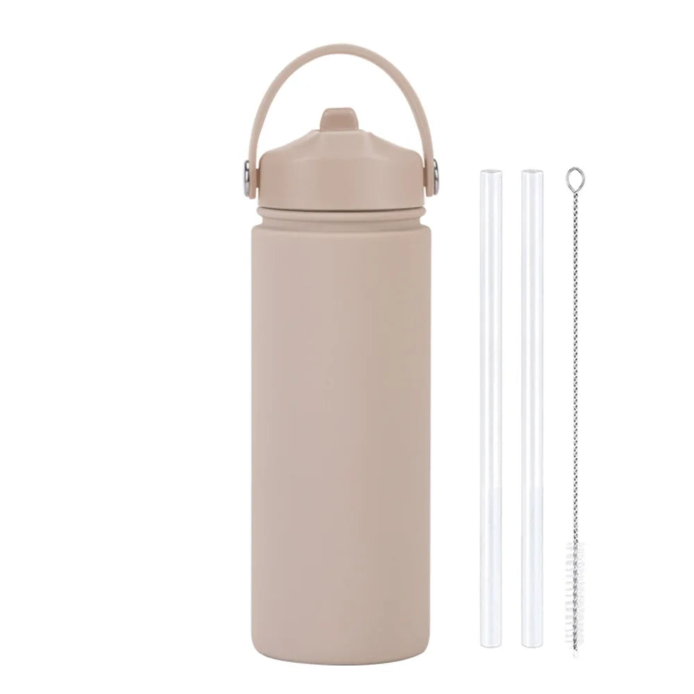 ChillFlow Stainless Steel Water Bottle with Straw | Insulated, Leakproof