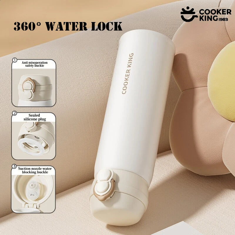 SteelCore Stainless Steel Water Bottle | Flip Lid, Hot and Cold, Leakproof