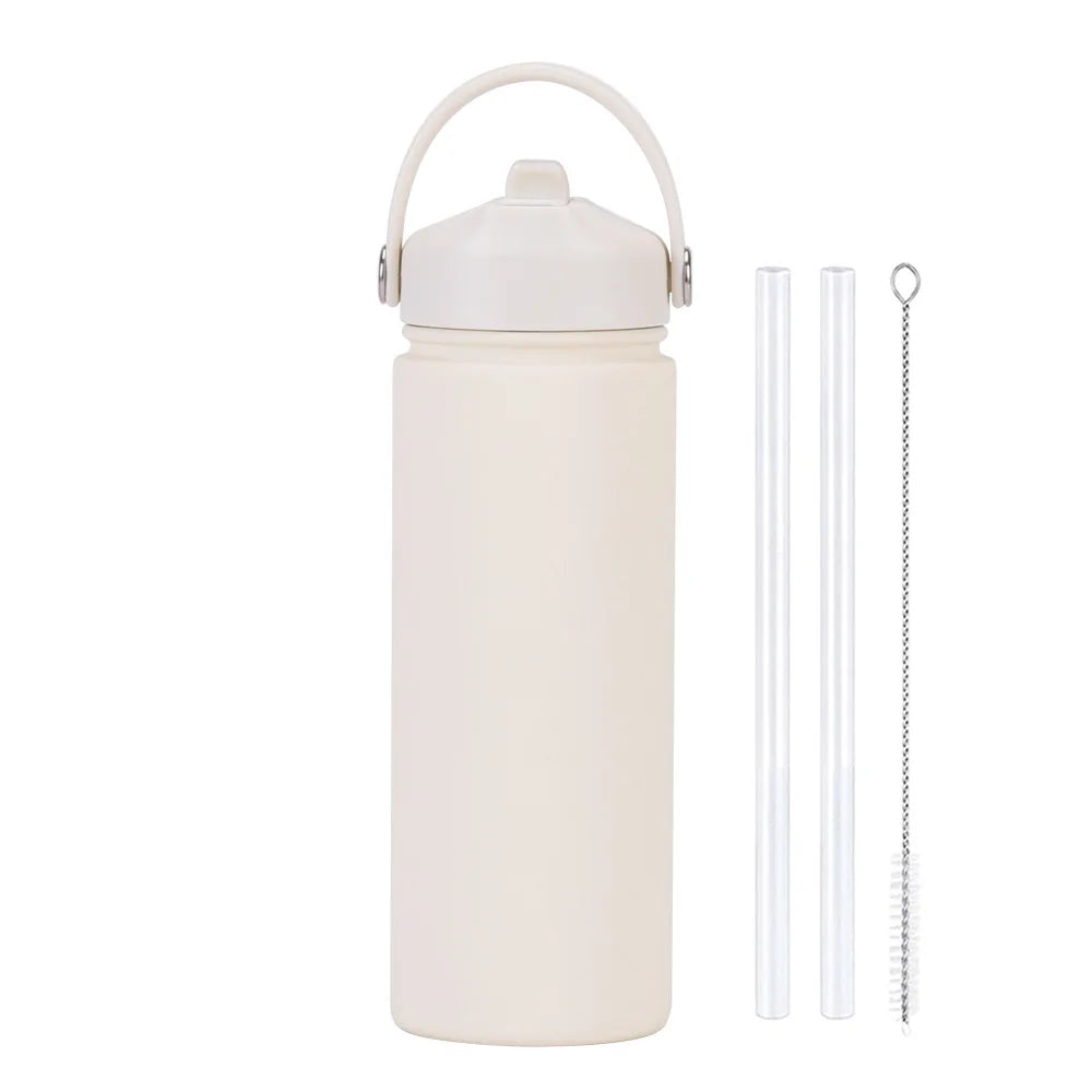 ChillFlow Stainless Steel Water Bottle with Straw | Insulated, Leakproof