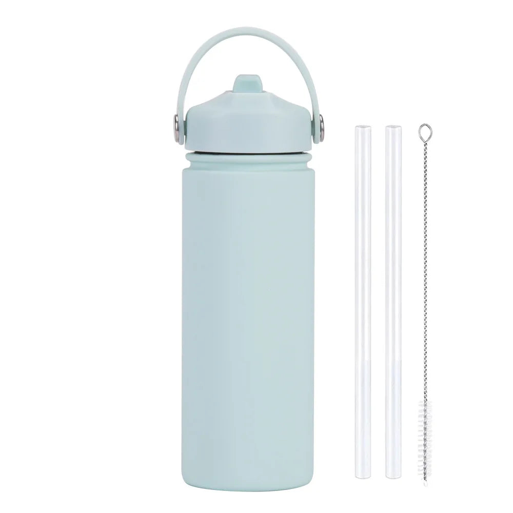 ChillFlow Stainless Steel Water Bottle with Straw | Insulated, Leakproof