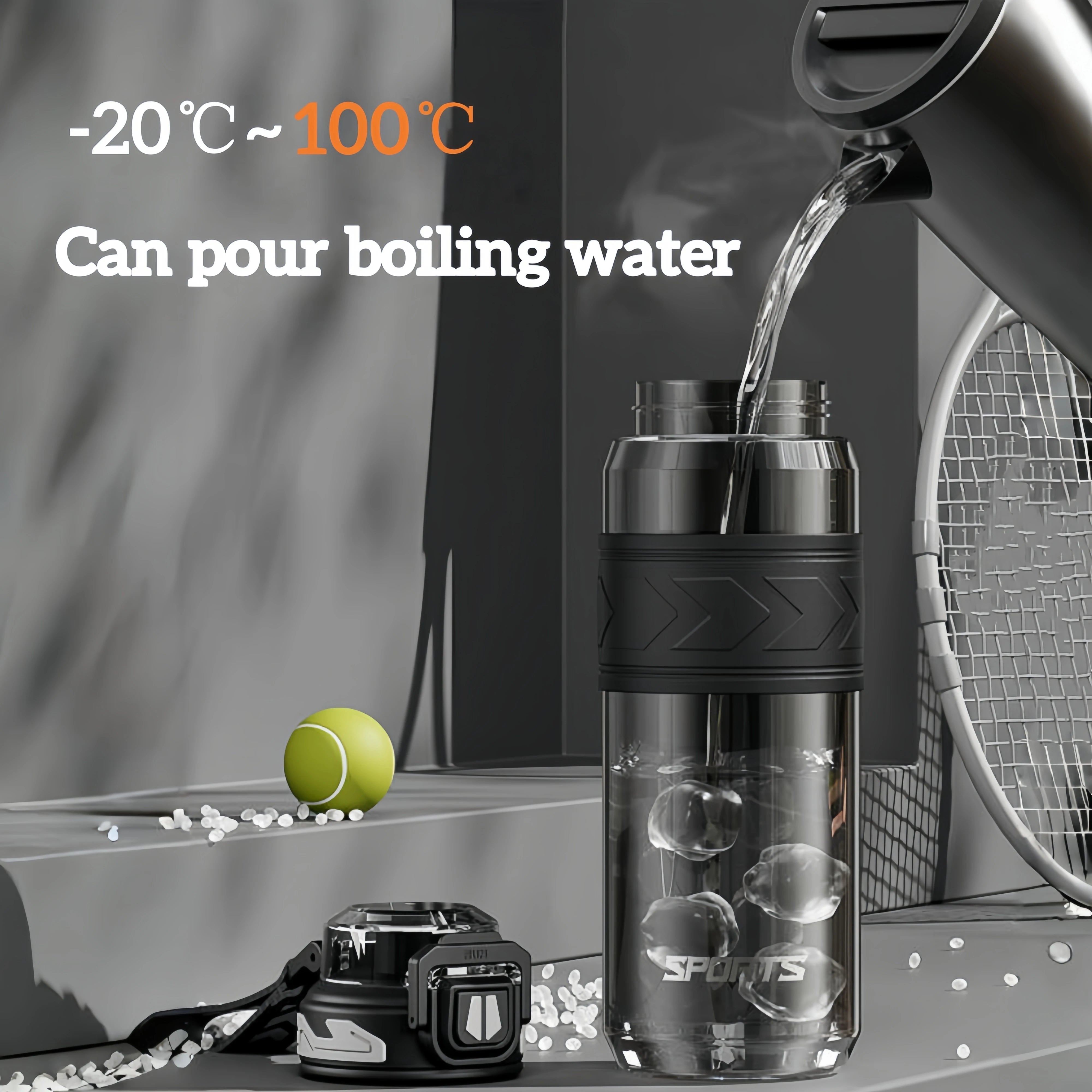 AquaGuard Sport Water Bottle with Straw and Flip Lid | BPA-Free, Leakproof