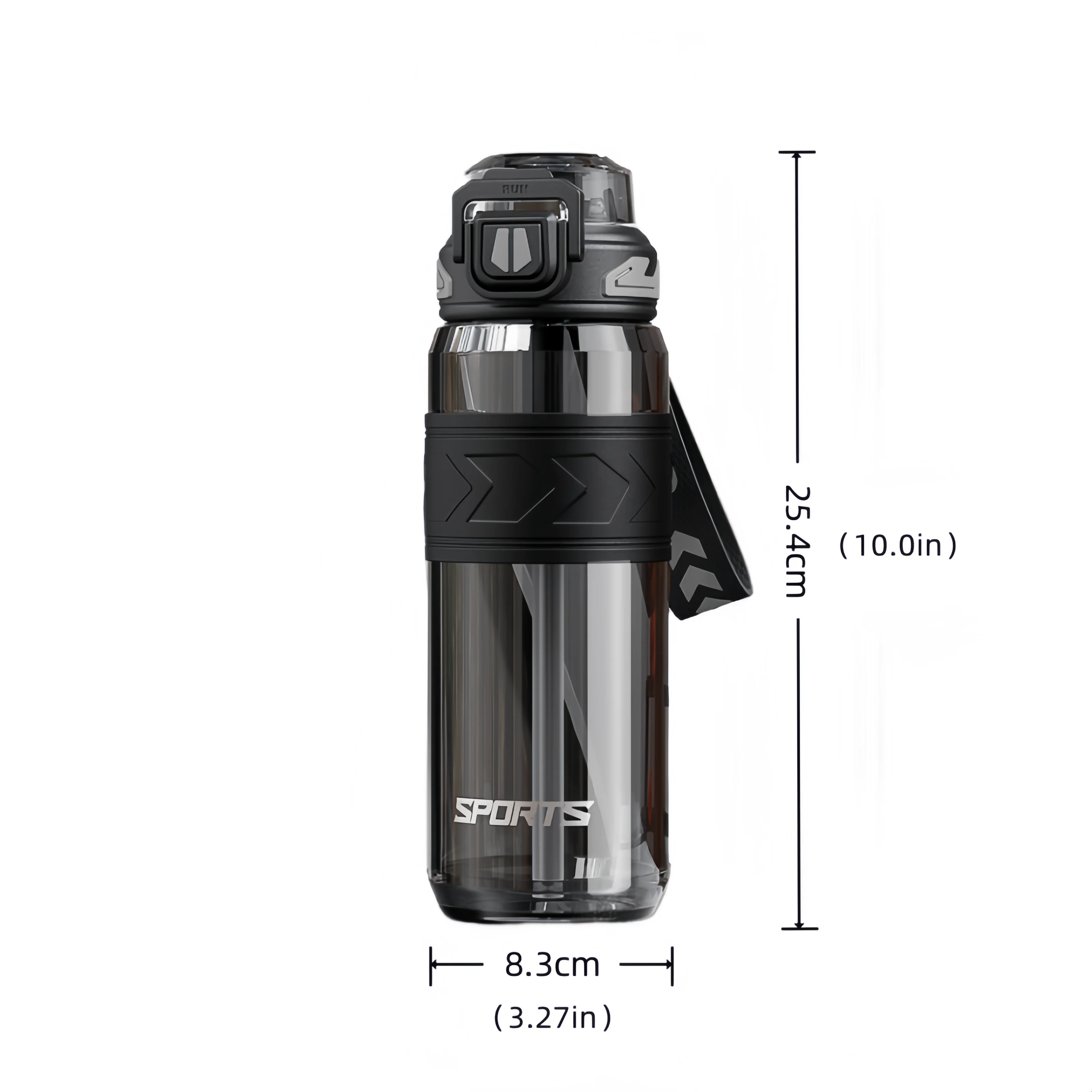 AquaGuard Sport Water Bottle with Straw and Flip Lid | BPA-Free, Leakproof