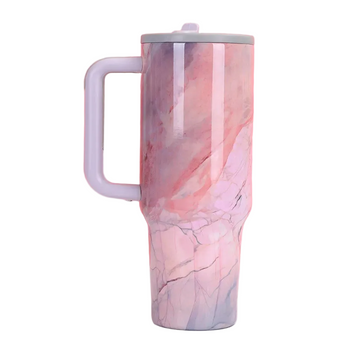 LuxeMarble Marble Water Bottle | Stainless Steel, Insulated, 1.2L