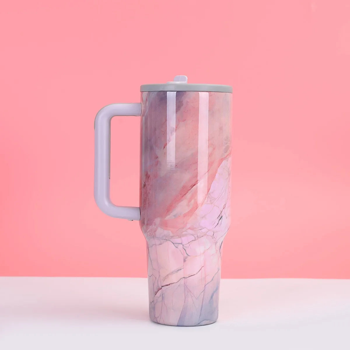 LuxeMarble Marble Water Bottle | Stainless Steel, Insulated, 1.2L