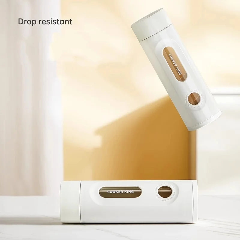 CrystalGuard Borosilicate Glass Water Bottle with Tea Infuser | Hot and Cold