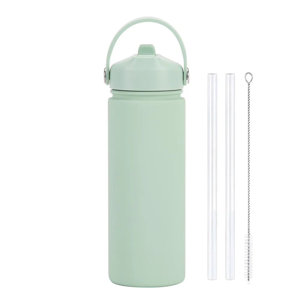 ChillFlow Stainless Steel Water Bottle with Straw | Insulated, Leakproof