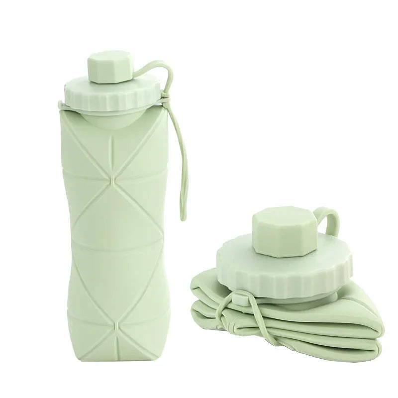 SquishSip BPA-Free Collapsible Water Bottle | Foldable Silicone, Leakproof