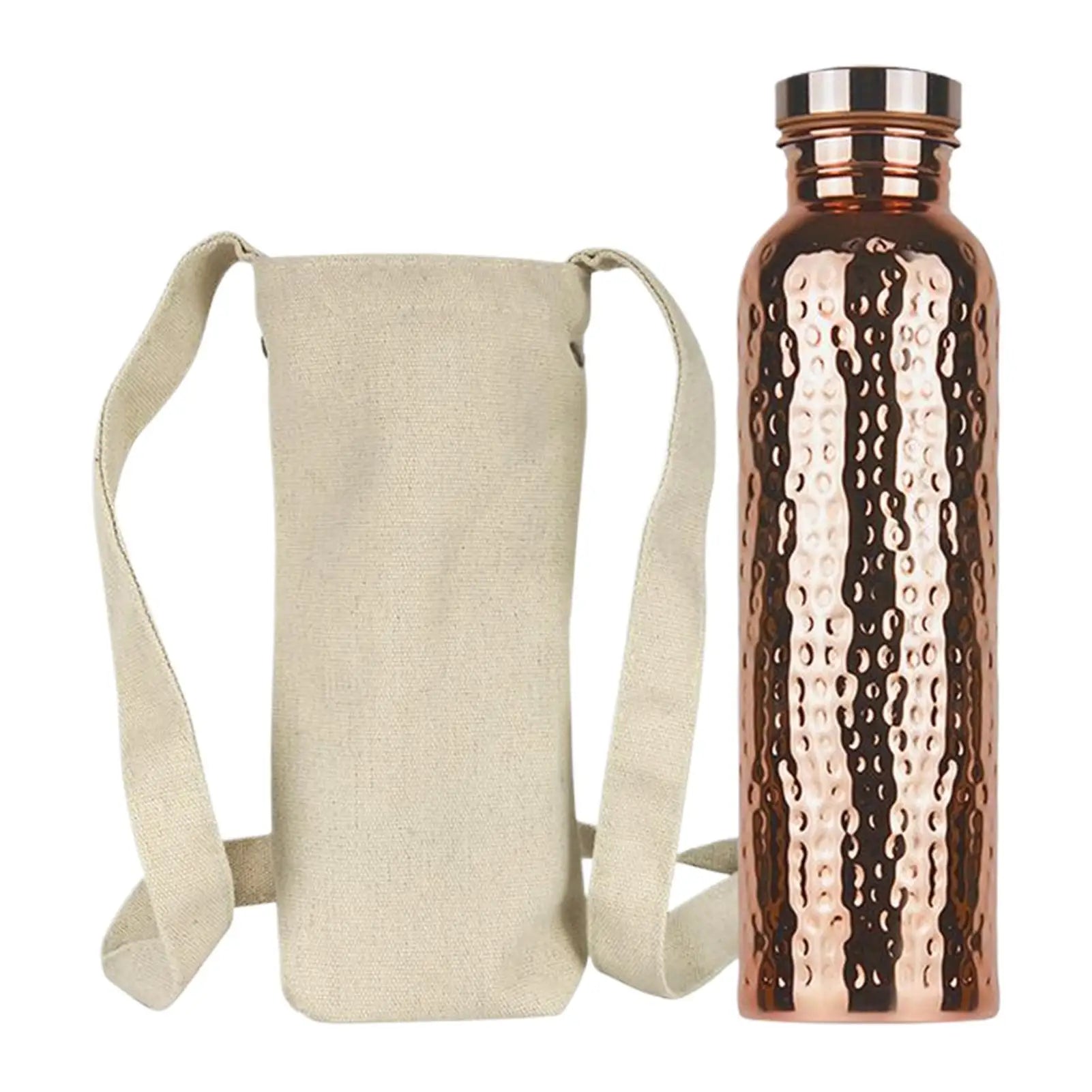 AquaVeda Copper Water Bottle | Handcrafted, Insulated, Leakproof