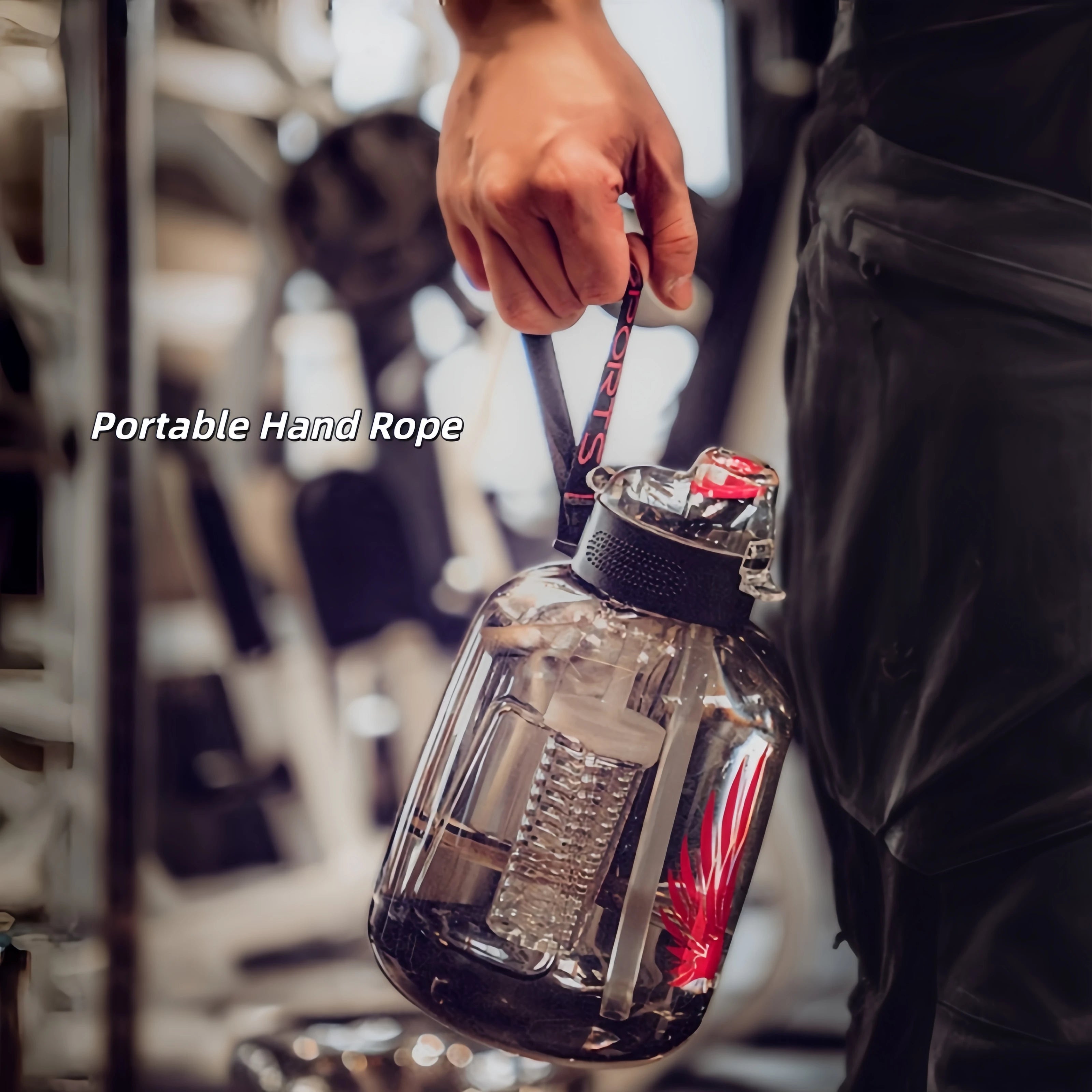 DualSip Large Water Bottle with Tea Infuser | Dual Compartment, Straw and Spout