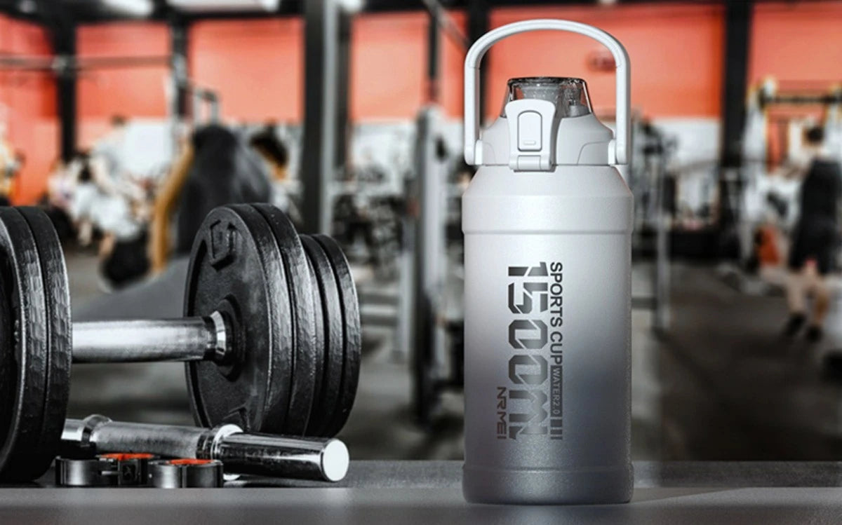 ForgeHydro Large Insulated Stainless Steel Water Bottle with Handle | Eco-Friendly