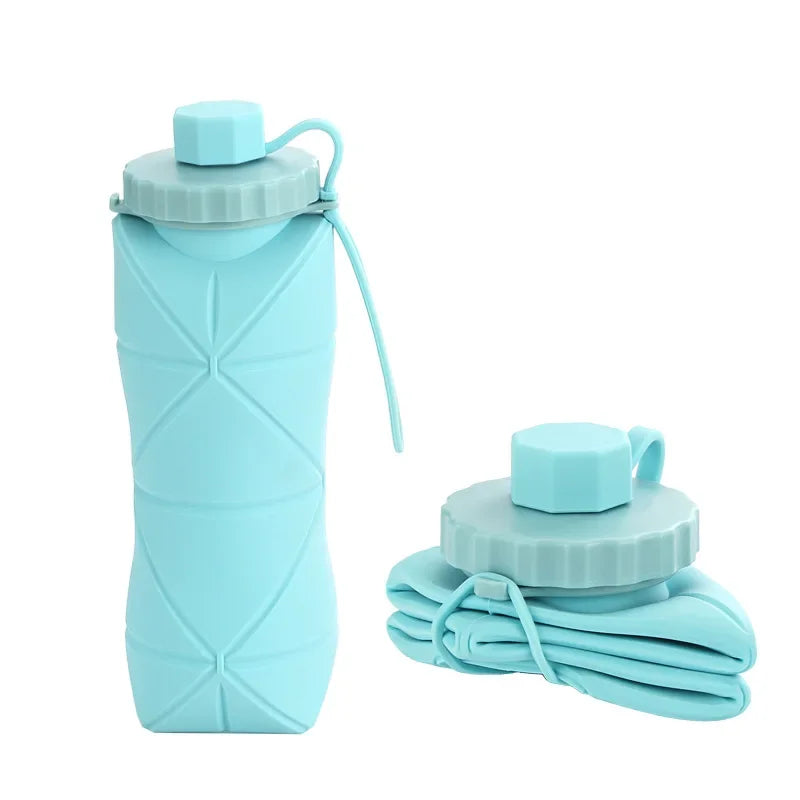 SquishSip BPA-Free Collapsible Water Bottle | Foldable Silicone, Leakproof