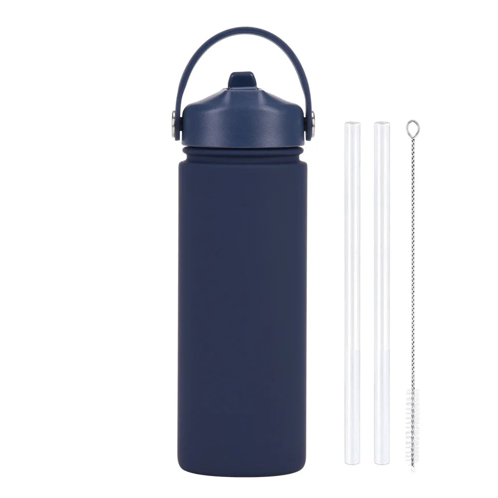 ChillFlow Stainless Steel Water Bottle with Straw | Insulated, Leakproof