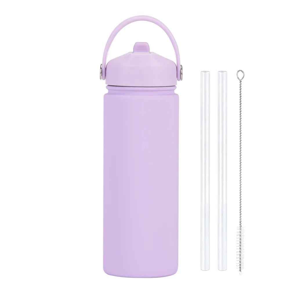 ChillFlow Stainless Steel Water Bottle with Straw | Insulated, Leakproof