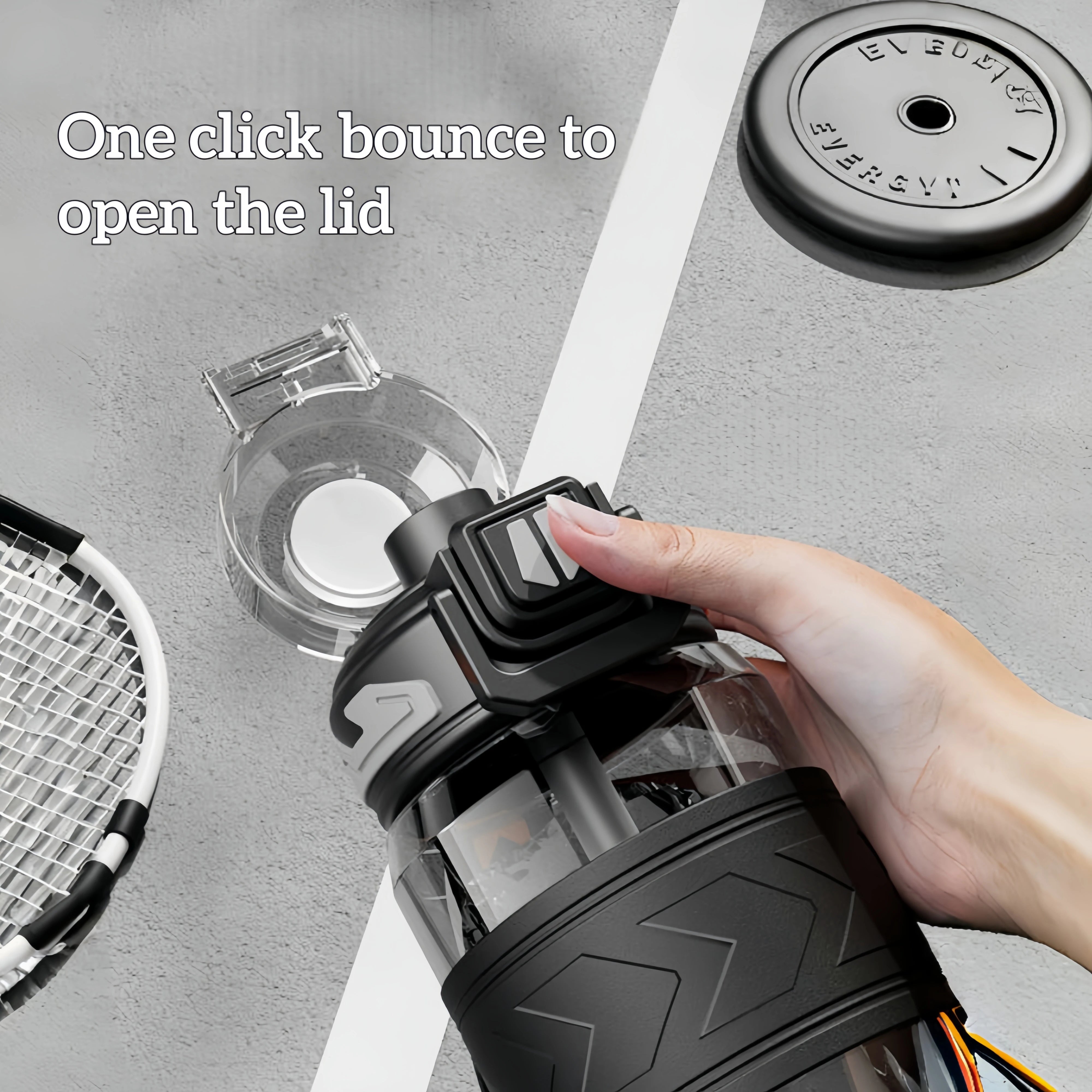 AquaGuard Sport Water Bottle with Straw and Flip Lid | BPA-Free, Leakproof