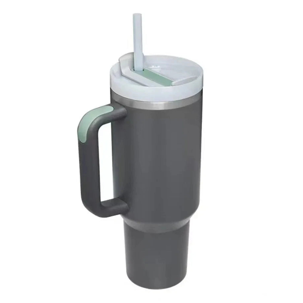 GripFlow BPA-Free Water Bottle with Straw and Handle | Insulated Tumbler