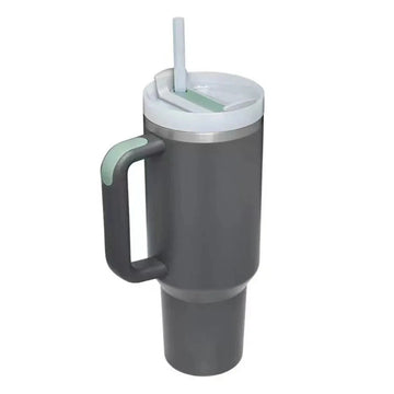 GripFlow BPA-Free Water Bottle with Straw and Handle | Insulated Tumbler