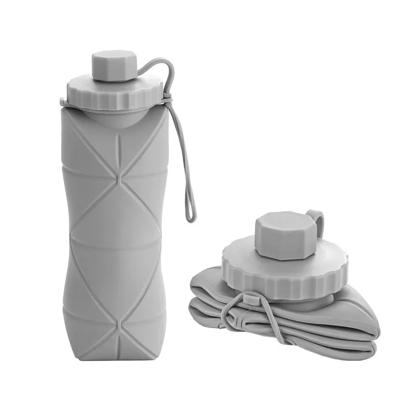 SquishSip BPA-Free Collapsible Water Bottle | Foldable Silicone, Leakproof