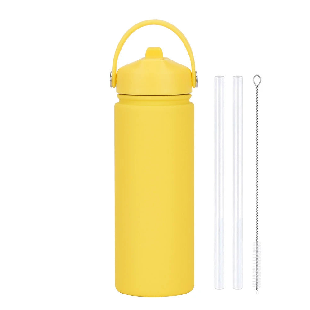 ChillFlow Stainless Steel Water Bottle with Straw | Insulated, Leakproof