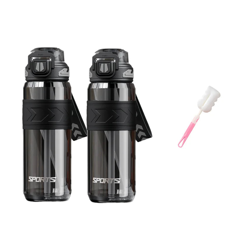 AquaGuard Sport Water Bottle with Straw and Flip Lid | BPA-Free, Leakproof