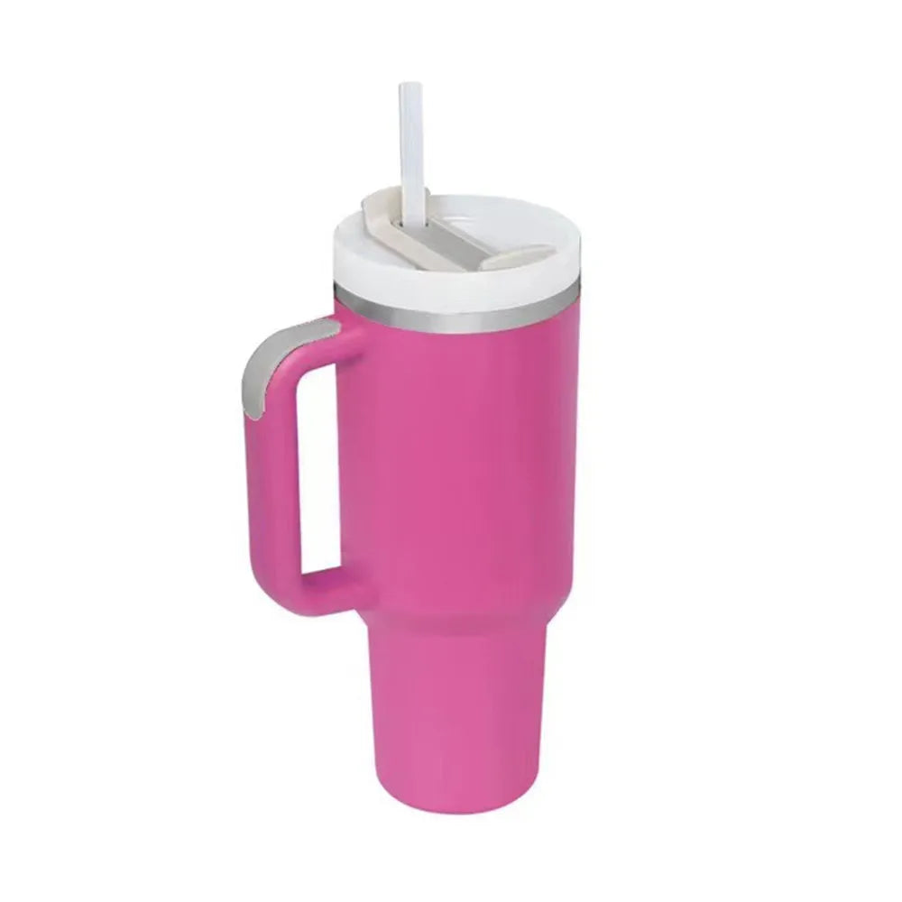 GripFlow BPA-Free Water Bottle with Straw and Handle | Insulated Tumbler