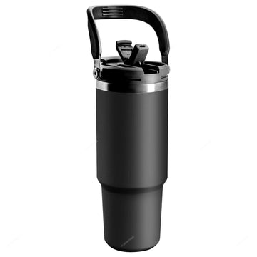 ThermoGrip Matte Water Bottle with Straw | Hot and Cold, Tumbler Style