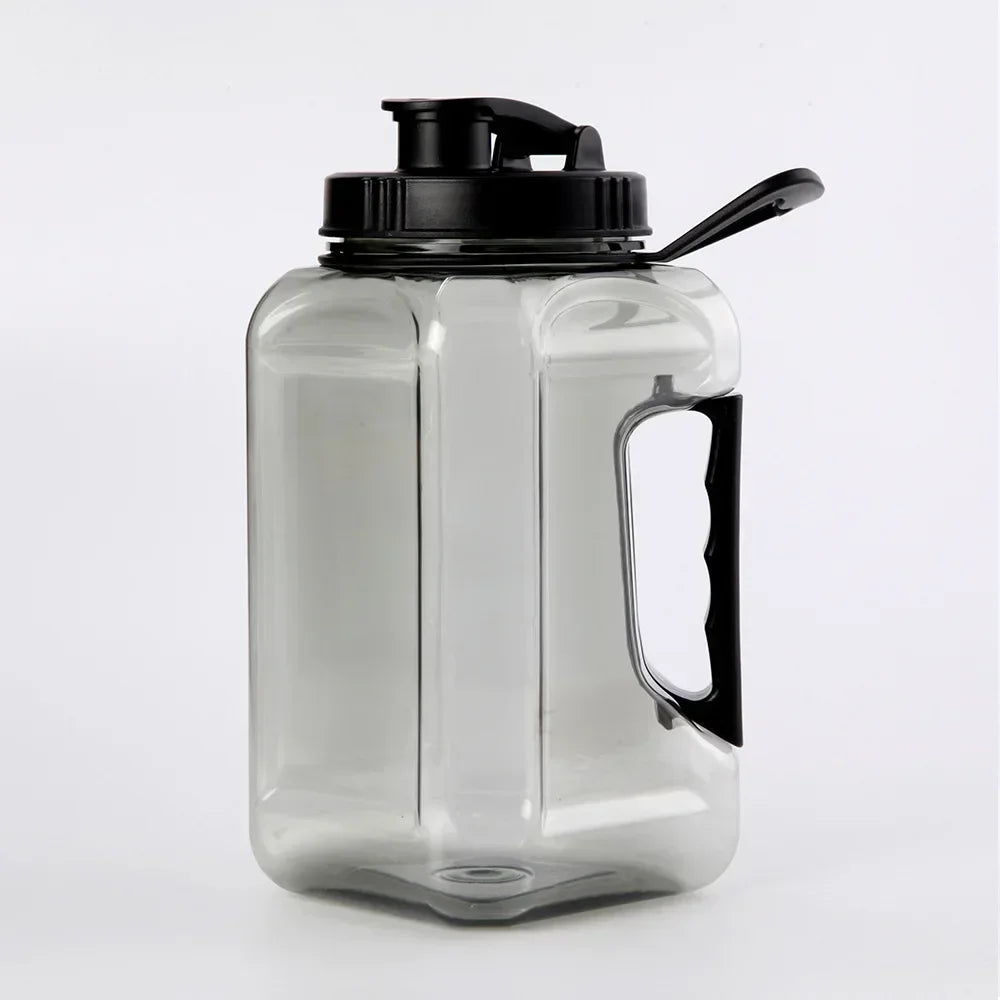 EnduraTitan Extra Large Clear Water Bottle | Ergonomic Handle, 2.4L