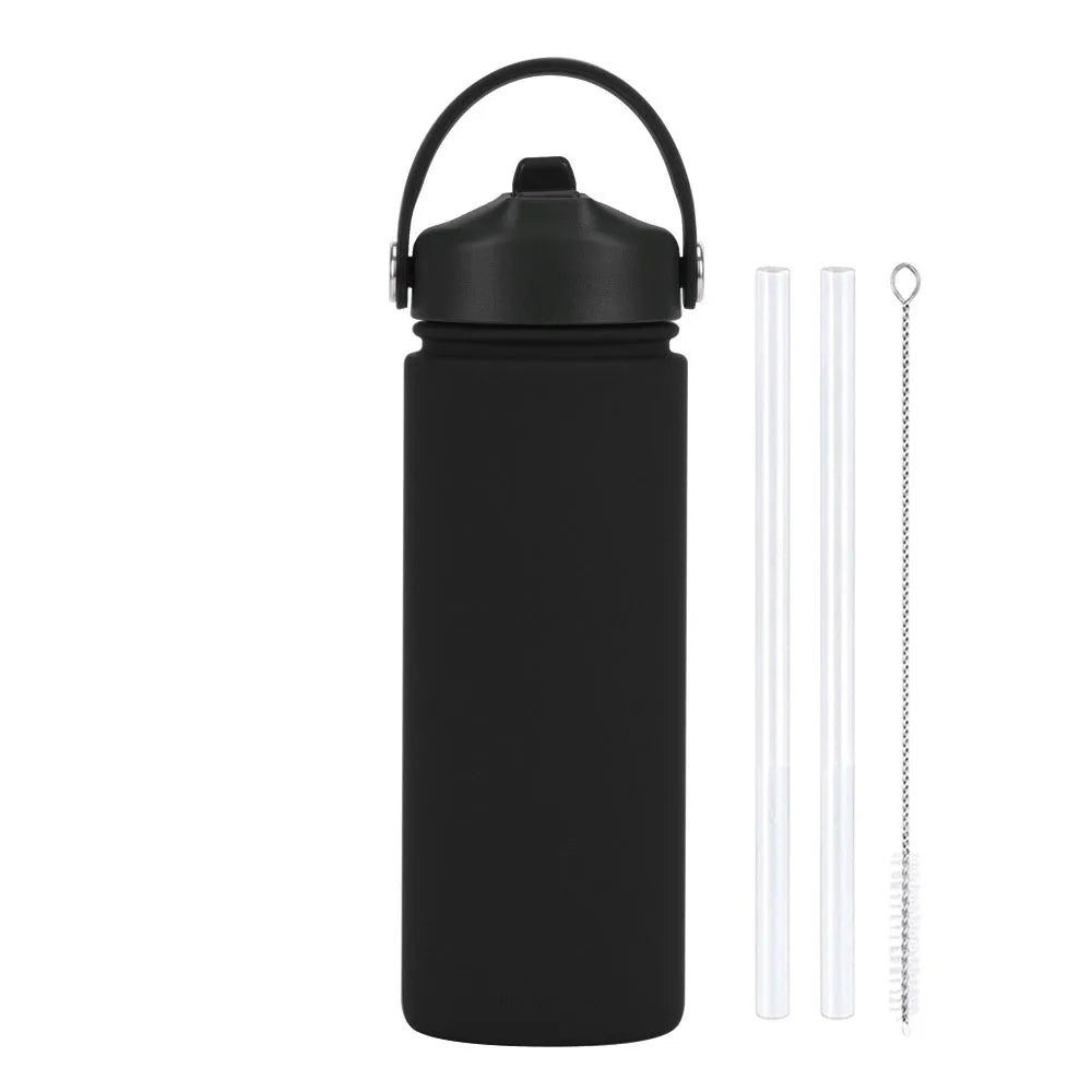 ChillFlow Stainless Steel Water Bottle with Straw | Insulated, Leakproof