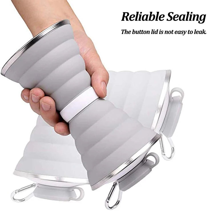 FlexiSip Collapsible Water Bottle | Silicone, Foldable, Leakproof