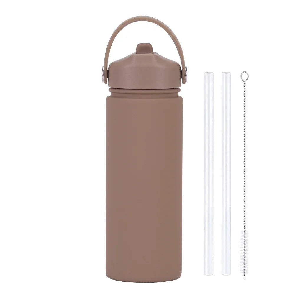 ChillFlow Stainless Steel Water Bottle with Straw | Insulated, Leakproof