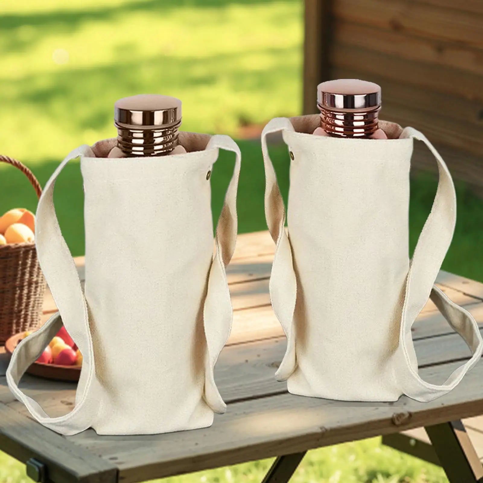 AquaVeda Copper Water Bottle | Handcrafted, Insulated, Leakproof