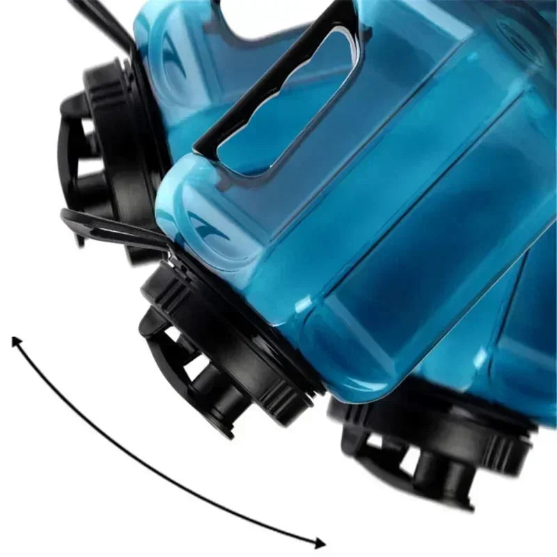 EnduraTitan Extra Large Clear Water Bottle | Ergonomic Handle, 2.4L