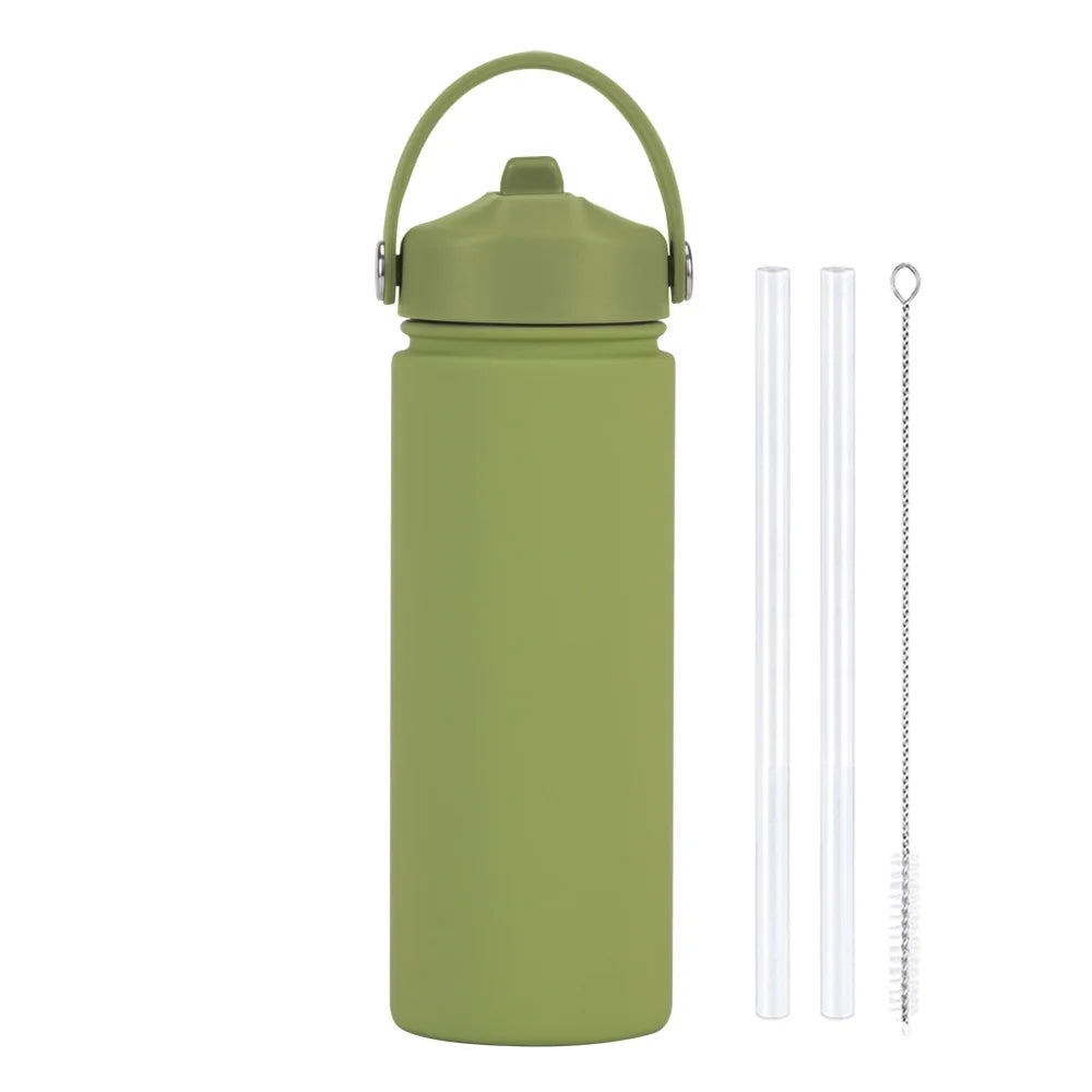 ChillFlow Stainless Steel Water Bottle with Straw | Insulated, Leakproof