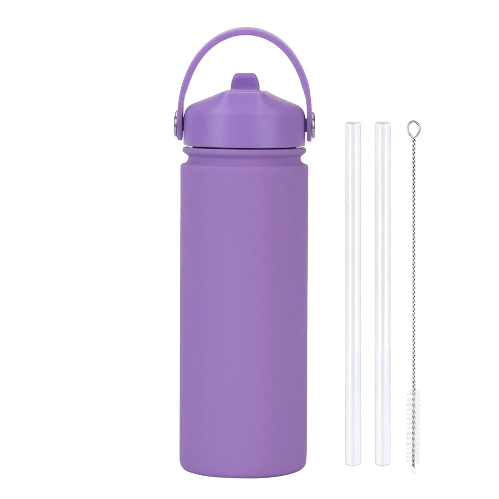 ChillFlow Stainless Steel Water Bottle with Straw | Insulated, Leakproof