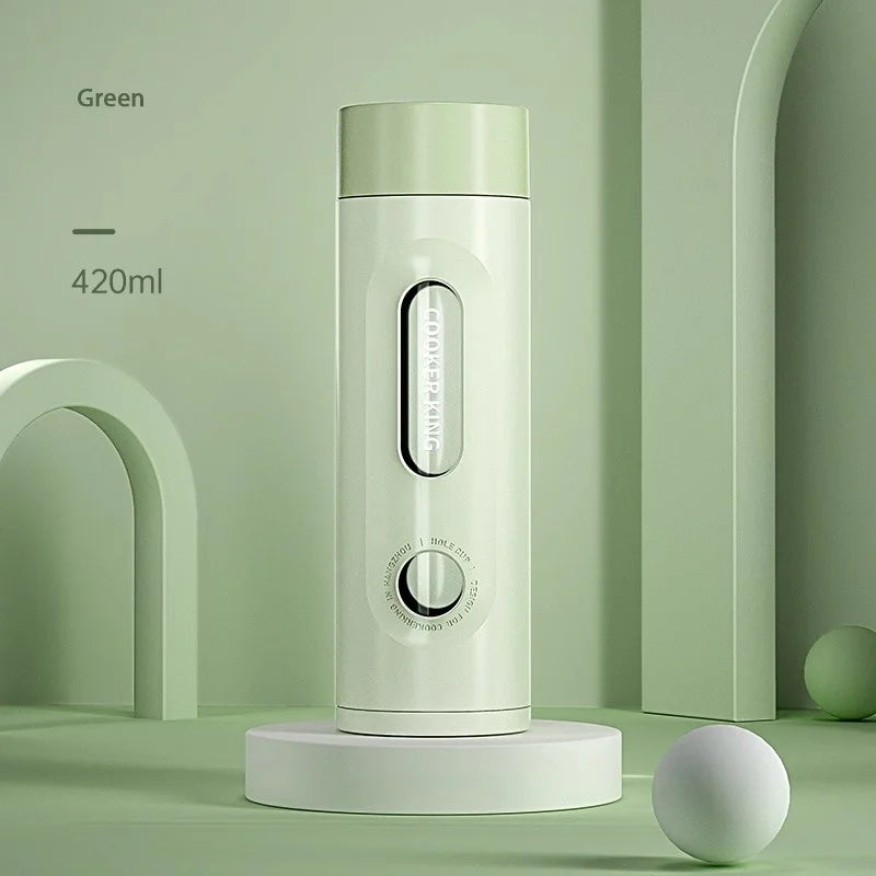 CrystalGuard Borosilicate Glass Water Bottle with Tea Infuser | Hot and Cold