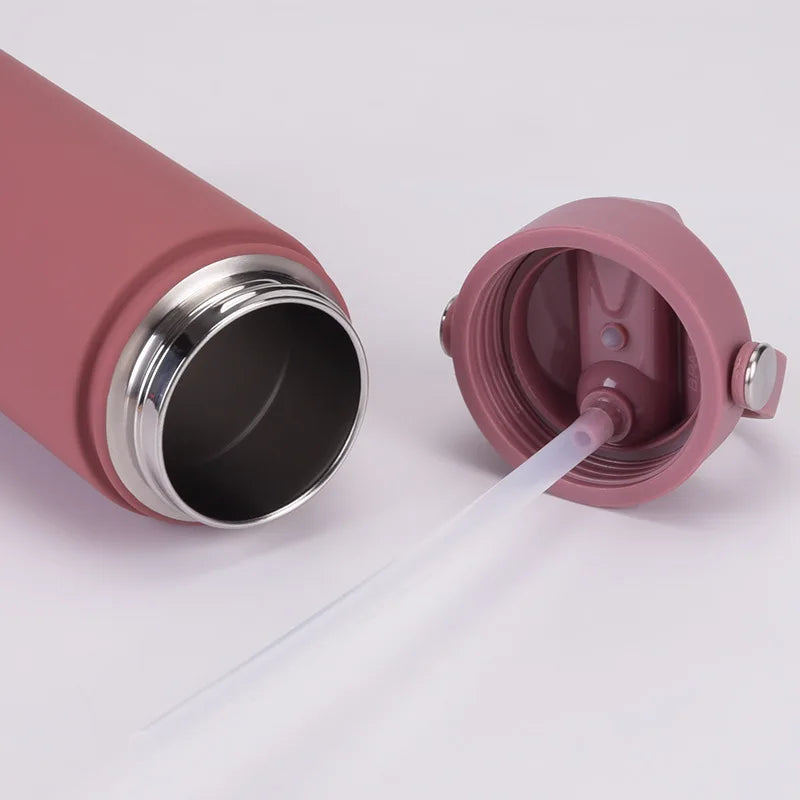 ChillFlow Stainless Steel Water Bottle with Straw | Insulated, Leakproof