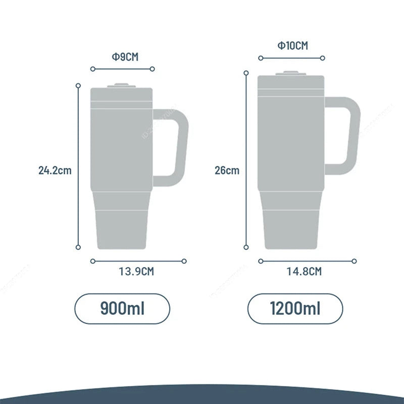 GoMate Insulated Water Bottle with Handle | Hot and Cold