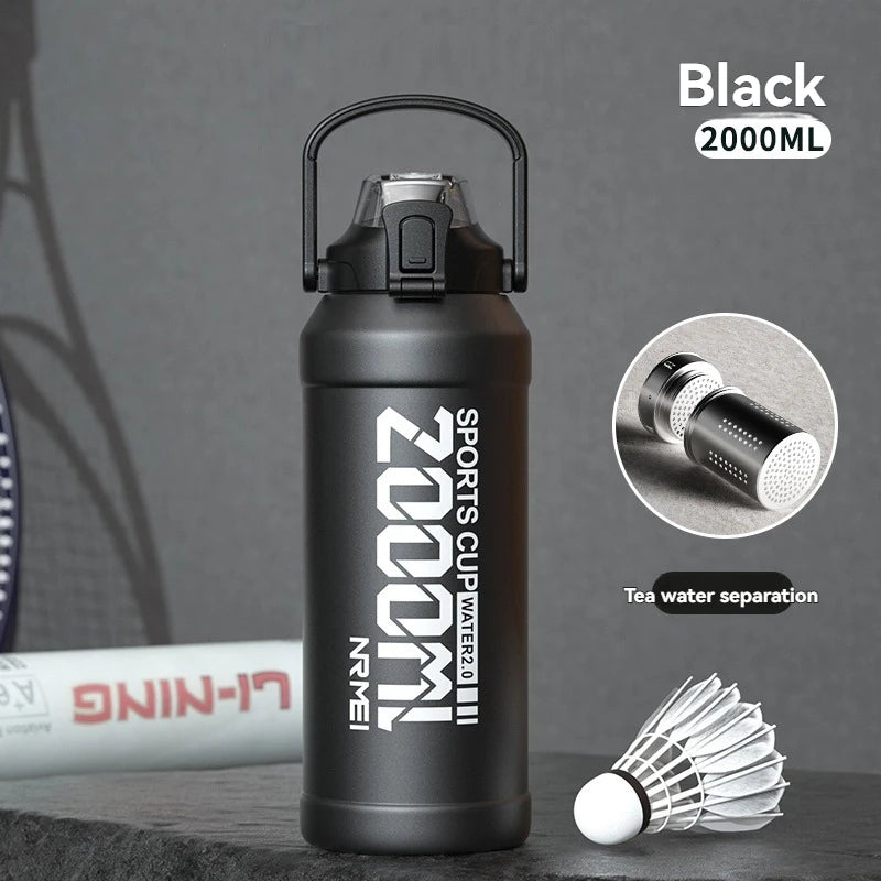 ForgeHydro Large Insulated Stainless Steel Water Bottle with Handle | Eco-Friendly