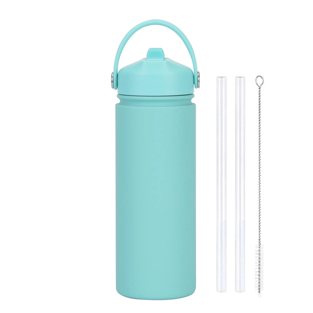 ChillFlow Stainless Steel Water Bottle with Straw | Insulated, Leakproof