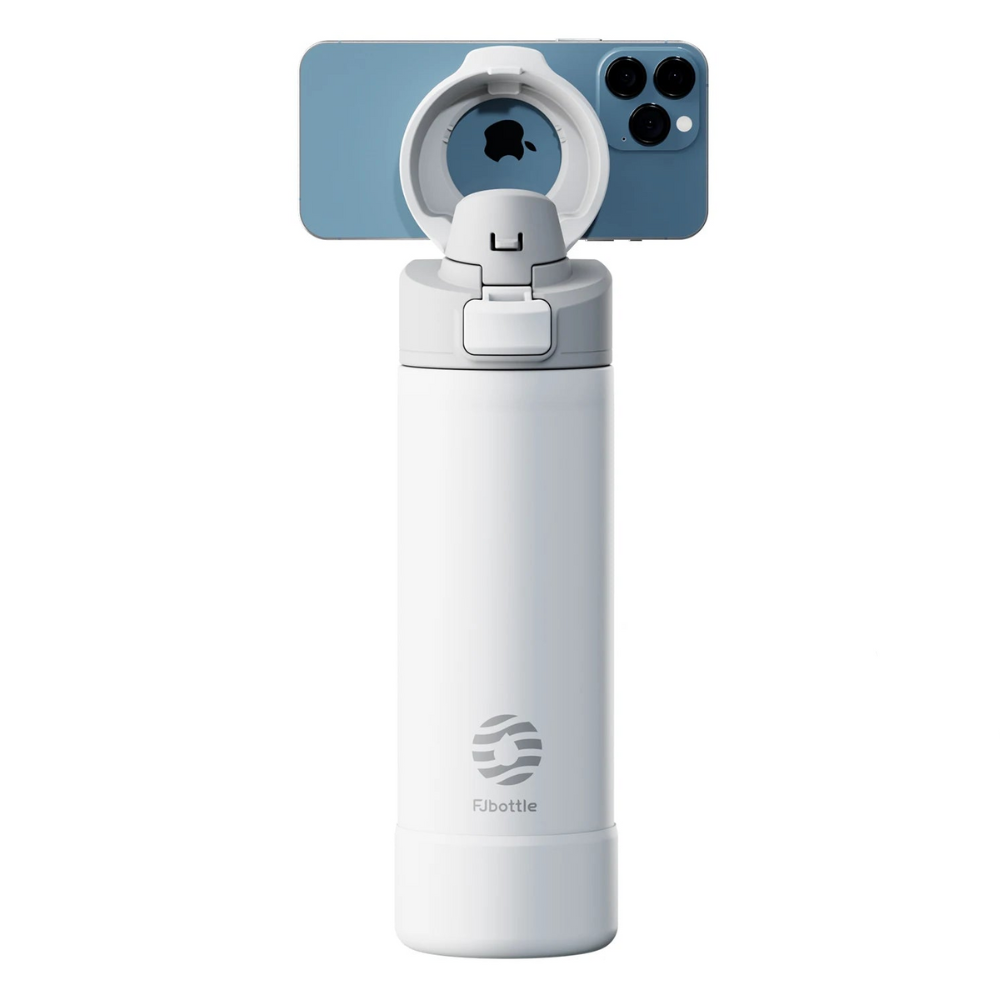 MagHydra Water Bottle with Phone Holder and Magnetic Lid | Insulated Stainless Steel